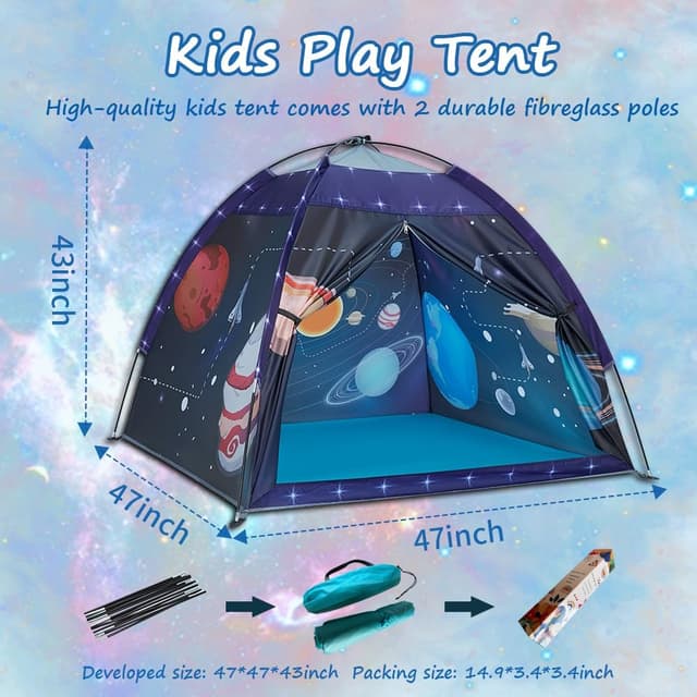 Thumbnail 5 de Mnagant Space World Play Tent 47" dome for kids ⛺