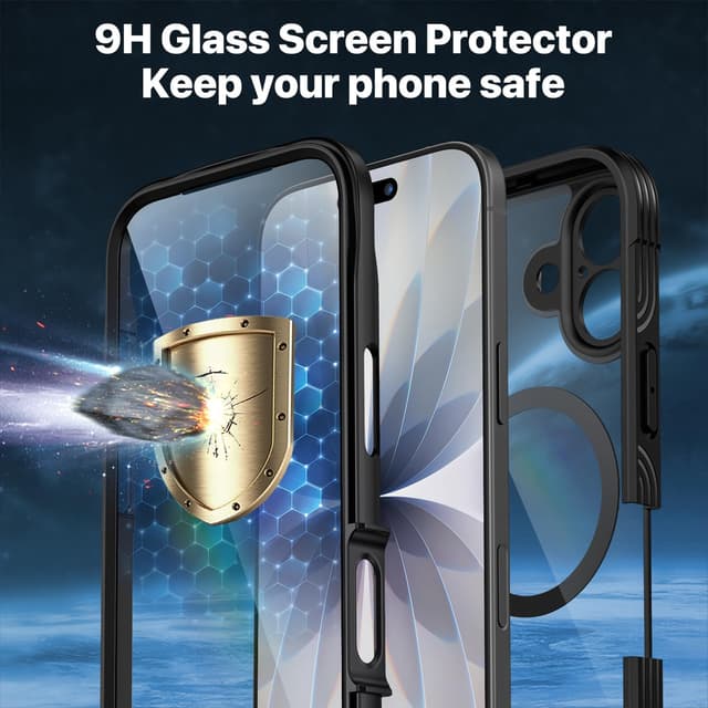 Detalle de CENHUFO iPhone 17 6.3 case with glass