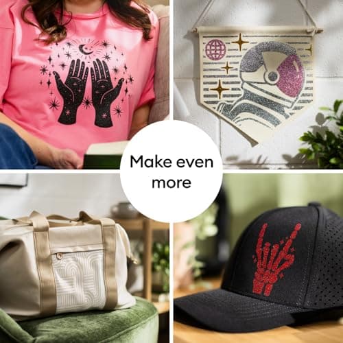 Thumbnail 3 de Cricut Vinilo Textil Negro 30,5 cm x 3 m 🎨