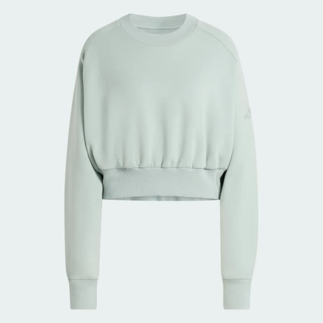 Detalle 2 de Sudadera holgada Soft Lux Adidas en verde