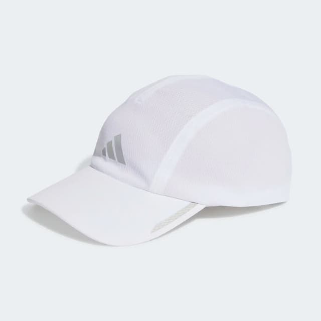 Detalle de Adidas Gorra Running AEROREADY Four-Panel Mesh Blanco