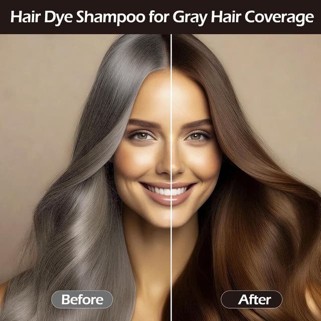 Detalle 1 de Haarfärbeshampoo 3in1 Kastanienbraun 500 ml