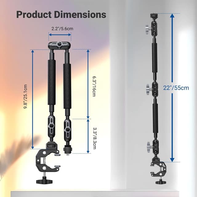 Thumbnail 1 de Neewer 22" Magic Arm desk clamp for microphones