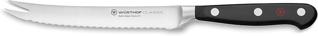 Detalle de WÜSTHOF Classic cuchillo para tomates 14 cm cocina acero 58° Rockwell