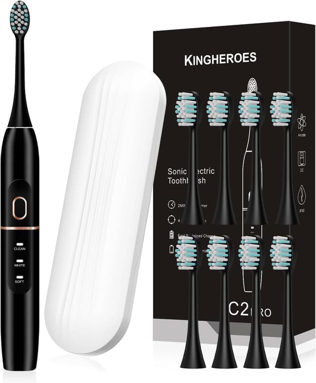 Detalle de Kingheroes Electric Toothbrush Set with 42,000 VPM ⚡