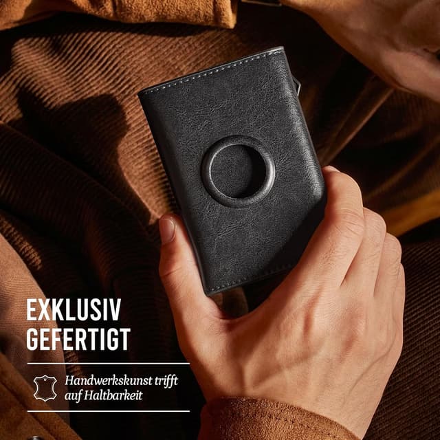 Detalle 2 de YESIIW Airtag Geldbeutel mit RFID für 11 Karten