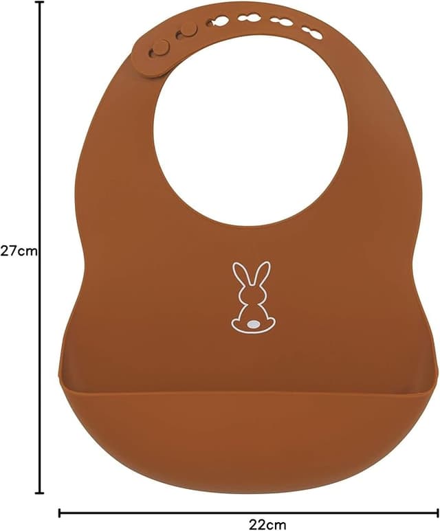 Thumbnail 5 de Nattou Bavoir silicone imprimé cérise, 20 x 27 cm