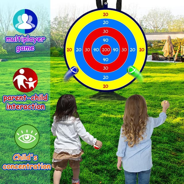 Thumbnail 1 de Weaqen Kinder-Dartboard 26 Zoll Montessori-Spielzeug