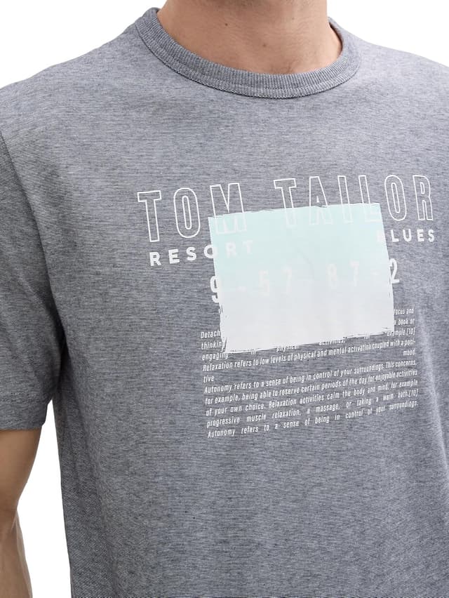 Detalle de TOM TAILOR 1045702 maglietta uomo a maniche lunghe