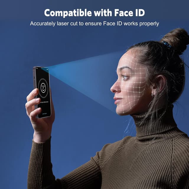 Thumbnail 4 de OMOTON Panzer Schutz Glas fürs iPhone 14 Pro