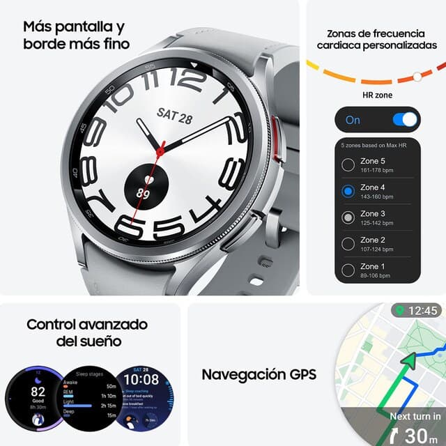 Thumbnail 6 de Samsung Galaxy Watch6 Classic 43mm Negro LTE