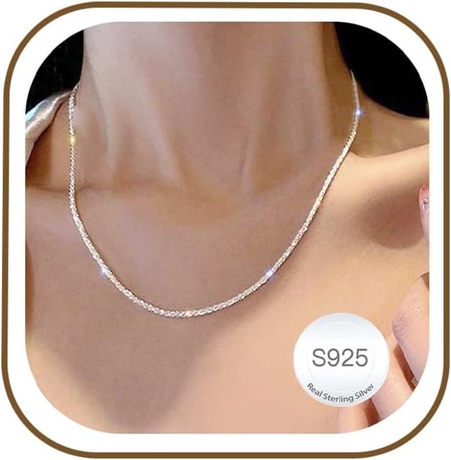 Detalle de Avotto S925 Silber Ketten 2mm für Damen