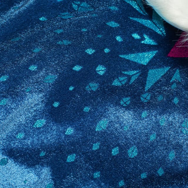 Detalle de Monissy Regina Congelata Principessa Elsa: vestito da ragazza blu con accessori (corona, collare, bacchetta e altro)