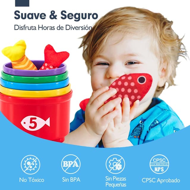 Thumbnail 4 de hahaland Juguete pesca Montessori 22 piezas