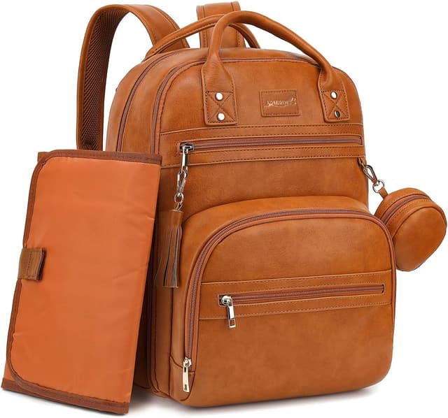 Imagen de ROSEGIN Vegan Leather Baby Changing Bag 35L en OfertitasTOP