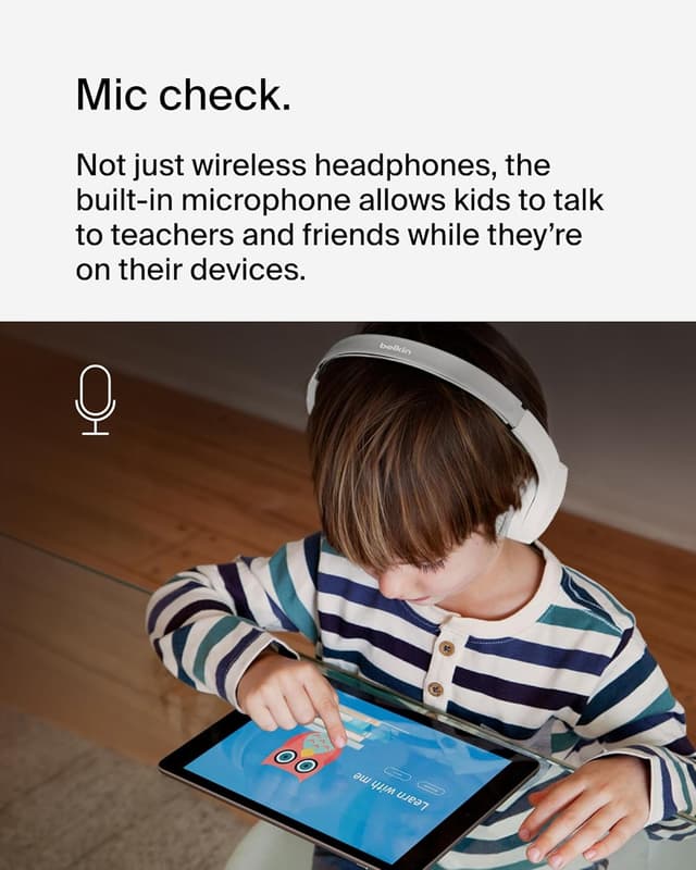 Detalle 2 de Belkin SoundForm Mini kids wireless headphones