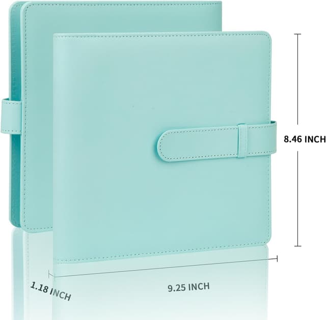 Detalle de 360-Fach Fotoalbum für Fujifilm Instax Mini & Polaroid Snap – 86x54-mm Sofortbildalbum mit transparenter Hülle (grün)