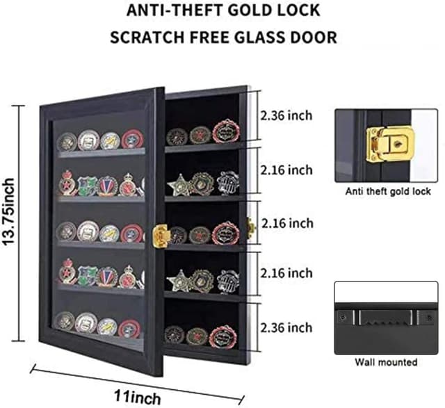 Detalle 2 de Jinchuan Military Challenge Coin Display Case Small 🪙