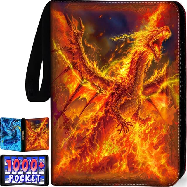 Detalle de 1008 Card Binder 9-Pocket 56-Page Trading Card Album