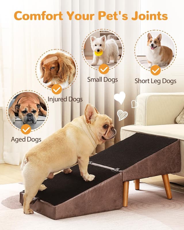 Detalle de Ziluce Dog Stairs 17.13-In H 4-Step Ramp