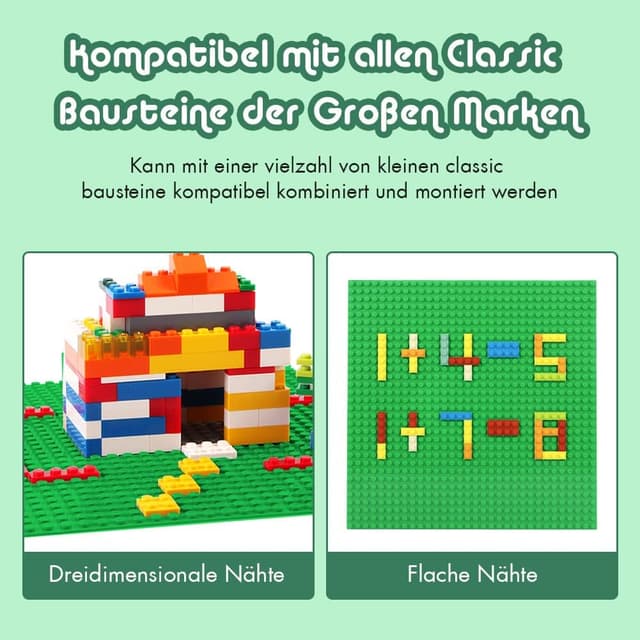 Thumbnail 1 de Lekebaby Grüne Bauplatte 25x25 cm 32x32 Noppen