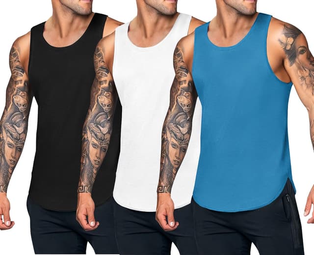 Thumbnail 5 de Lot de 3 débardeurs COOFANDY pour gym ⚙