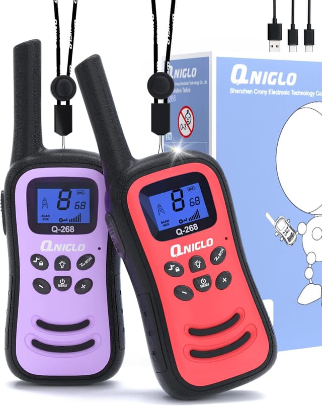 Detalle de QNIGLO talkie-walkie enfants VOX 8 canaux