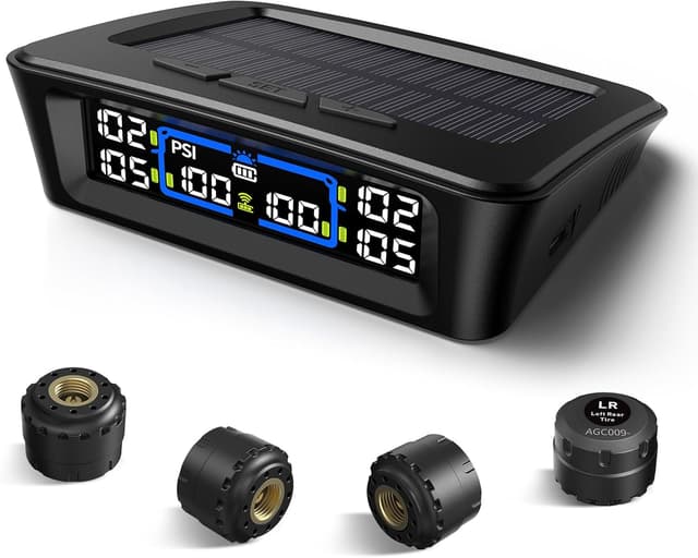 Detalle de Tymate TM12 RV TPMS with Solar USB, 0–116 PSI
