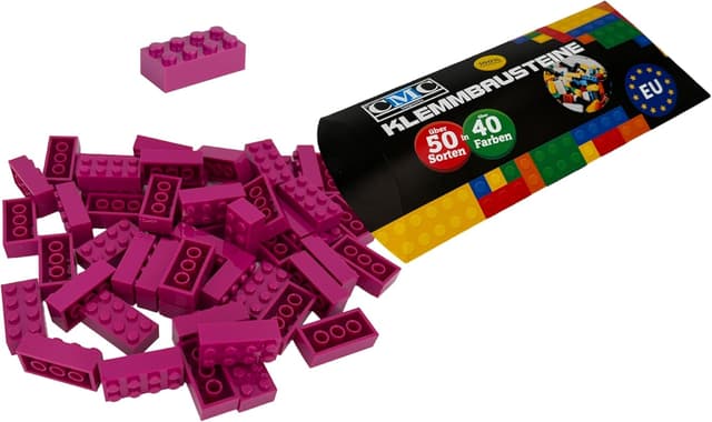 Imagen de CMC imports 150 Klemmbausteine Purpur 2x4 en OfertitasTOP