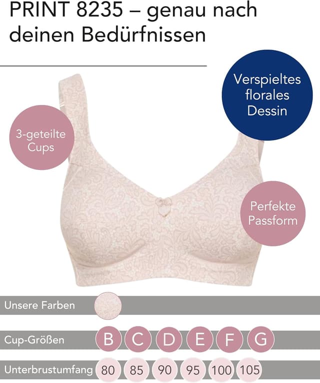 Detalle 2 de Susa Damen Print 8235 BH bügellos 46% Polyamid