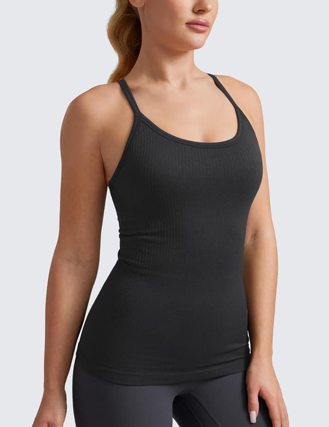Detalle 2 de CRZ YOGA débardeur dos nageur rembourré pour femme avec soutien-gorge intégré