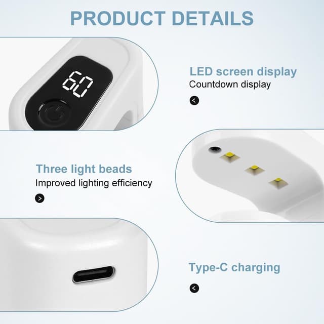 Thumbnail 2 de Alaoo Lampe UV Ongles Gel 400mAh