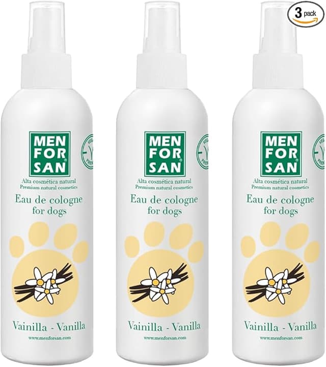 Detalle de MENFORSAN Colonia para perros Vainilla 125 ml (Pack 3)