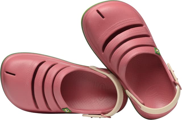 Detalle de Havaianas Kids Clog Brasil — sabots unisexes enfant, couleur séquoia