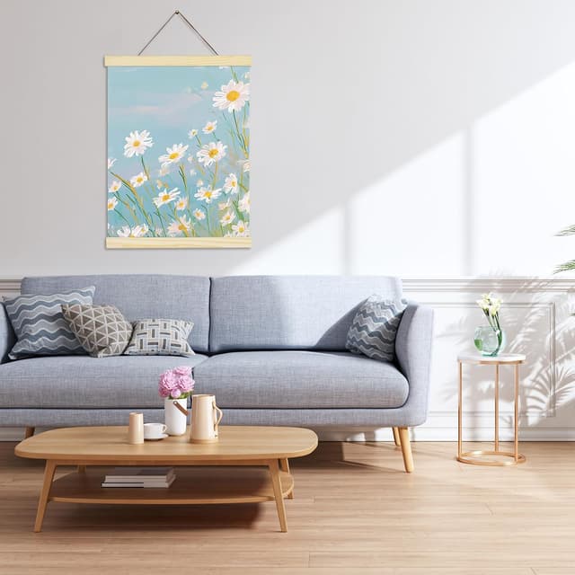 Detalle 1 de AiQInu A3 Cadre Poster Magnétique 31CM - Cadre Bois 🖼