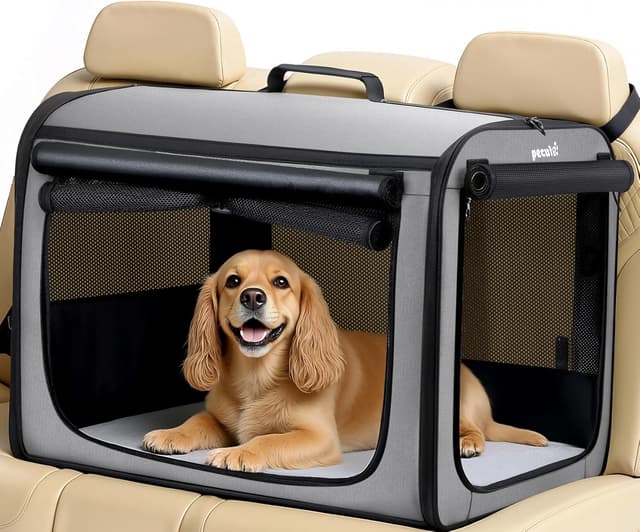 Detalle de Pecute Large Dog Car Crate 68.5×52×52cm