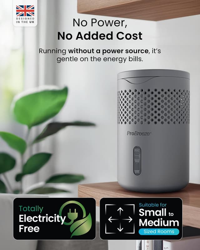 Detalle de Pro Breeze Osmo dehumidifier, 700g moisture absorber