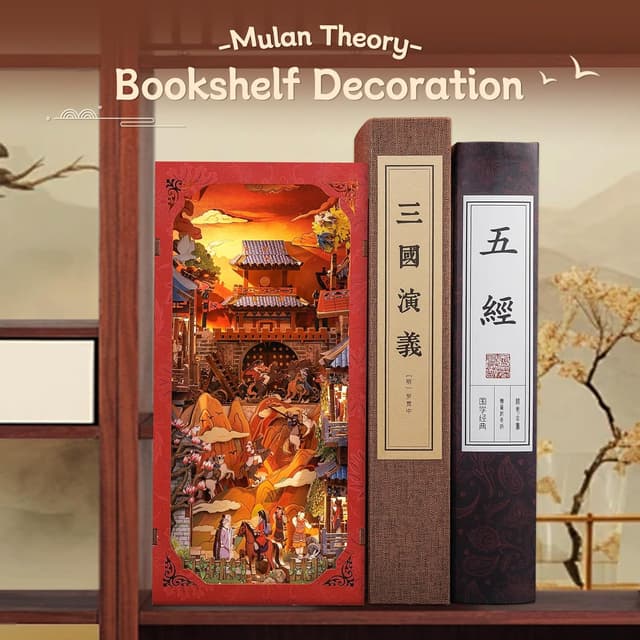 Detalle de CUTEBEE Book Nook Kit The Legend of Mulan
