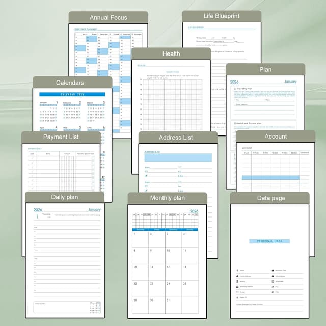 Thumbnail 5 de Agenda académica 2026 A5 página al día