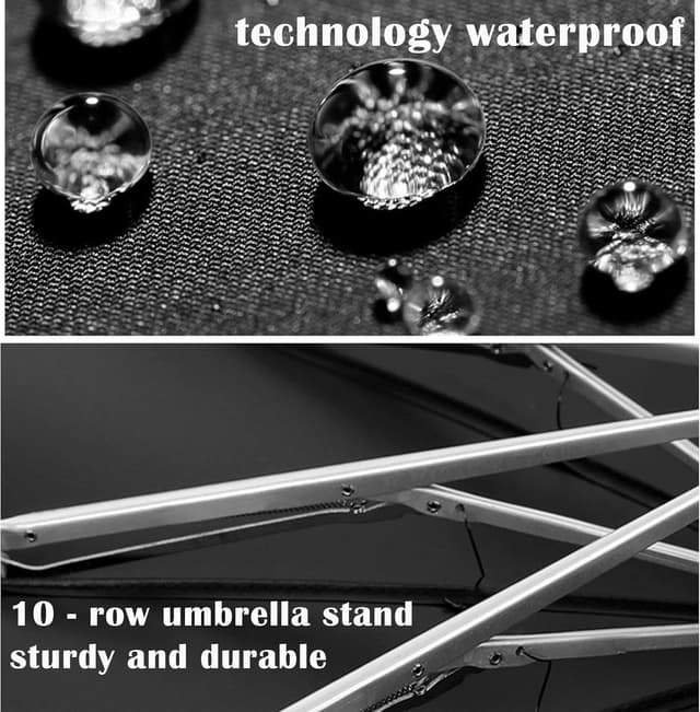 Detalle de Travel Umbrella, Compact LED light, Windproof reverse folding auto open/close