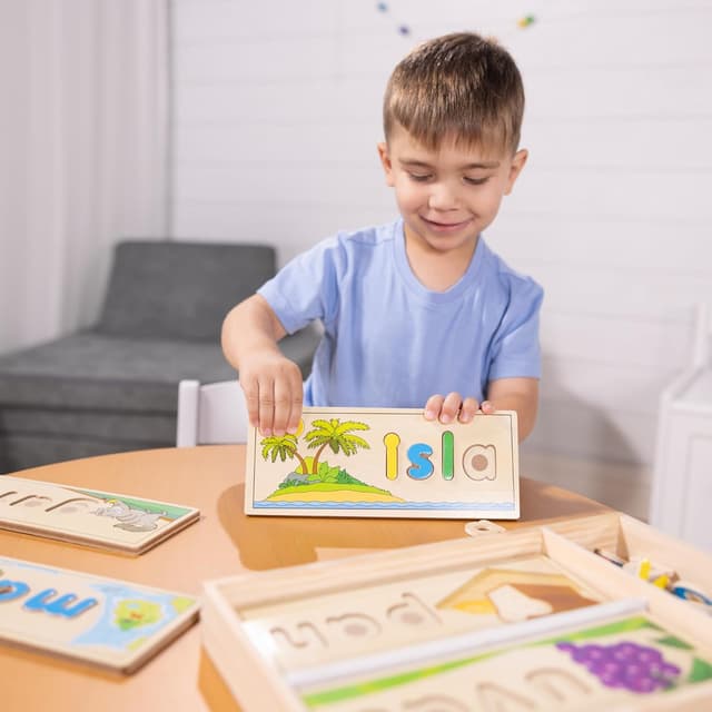 Thumbnail 1 de Melissa & Doug Spanisch Sehen und Buchstabieren Lernspielzeug