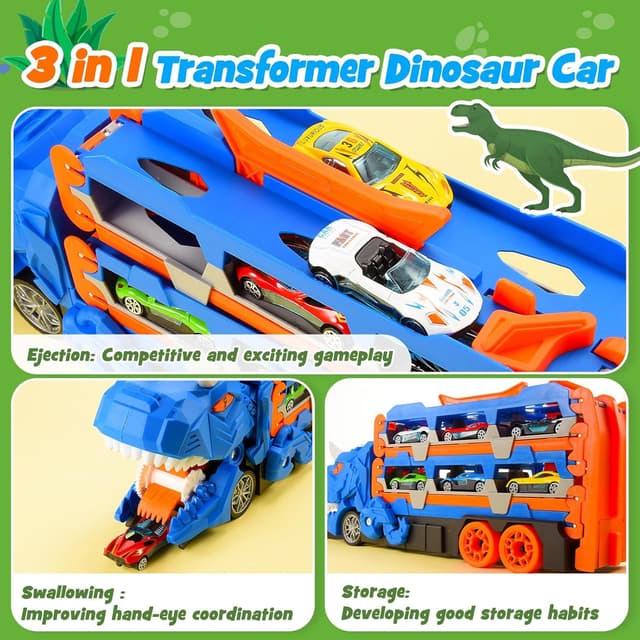 Thumbnail 2 de EUTOYZ Dinosaur Transport Truck 3-in-1