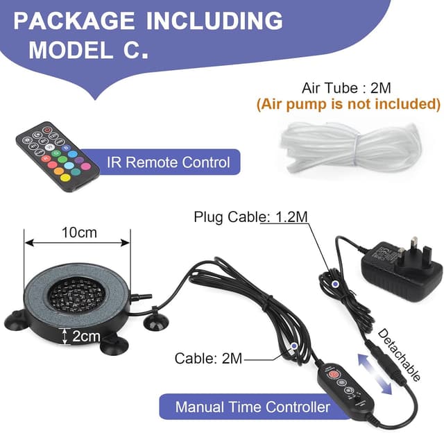 Detalle 2 de Aquarium Lights 36LED Remote Control