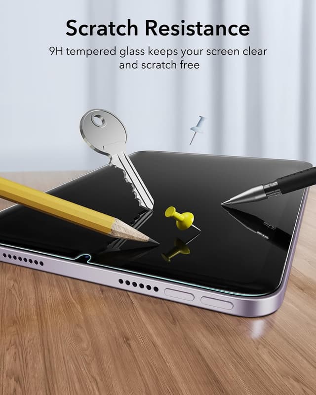 Thumbnail 6 de ESR 2er-Set Panzerglas für iPad Mini 7 (2024) & Mini 6 (2021) – mit UltraFit-Ablage, 9H & blasenfreiem Aufbringen