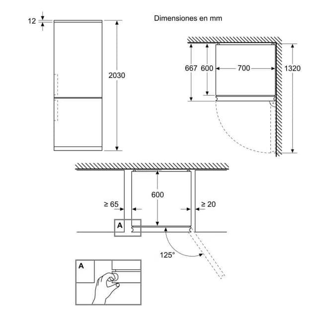 Thumbnail 2 de Siemens KG49NSBBF Frigorífico Combi No Frost