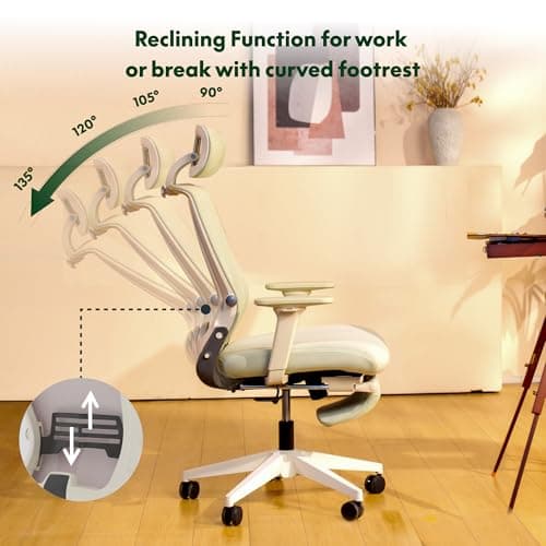 Thumbnail 5 de FLEXISPOT Silla de Oficina Ergonómica con Reposabrazos y Lumbar