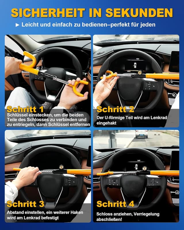 Thumbnail 5 de Tevlaphee Lenkradschloss 35 cm