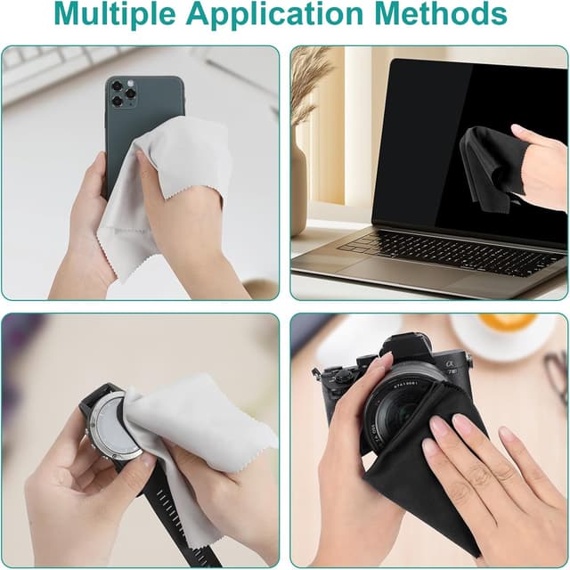 Detalle de AiQInu Mikrofasertuch Brillenputztuch 20x20 cm