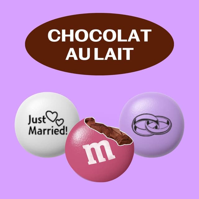 Detalle 2 de M&M'S pré-imprimés Mariage 1,5kg 🍫