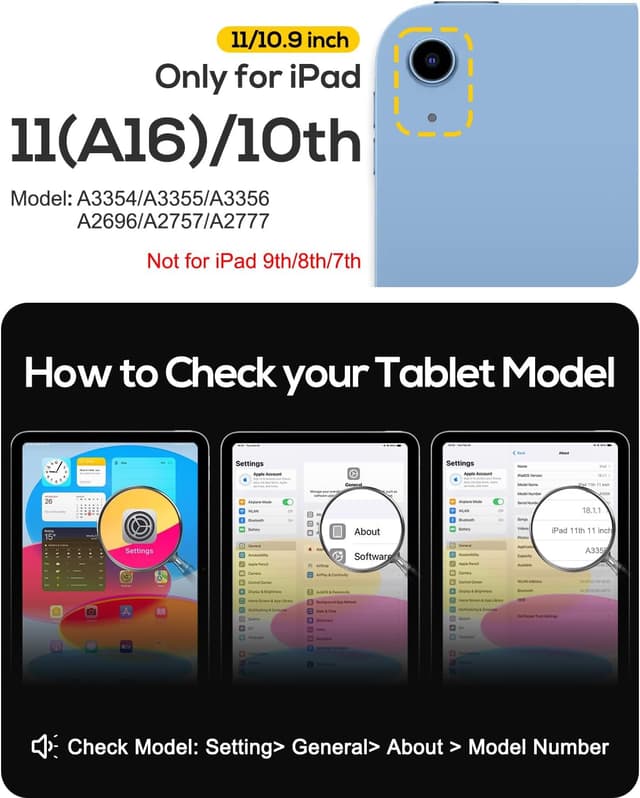 Detalle 2 de BRAECN Kids Case for iPad (A16) 11th/10th Generation, Rugged Silicone Cover with Screen Protector, Kickstand & Strap (Pink)